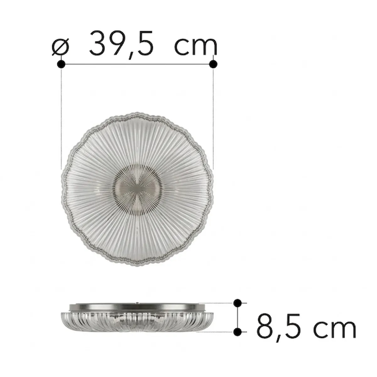 PLAFONIERA LED SPRING BIANCA 24W 3240LM CCT 3000/4000/6500K 39,5X39,5X8,5CM