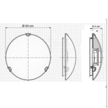 Plafonnier rond blanc simple avec intérieur classique en verre satiné E27