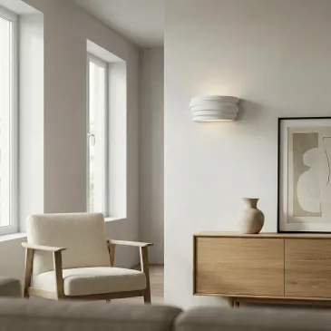 Wandleuchte aus überstreichbarem Acrylputz | Mondialshop