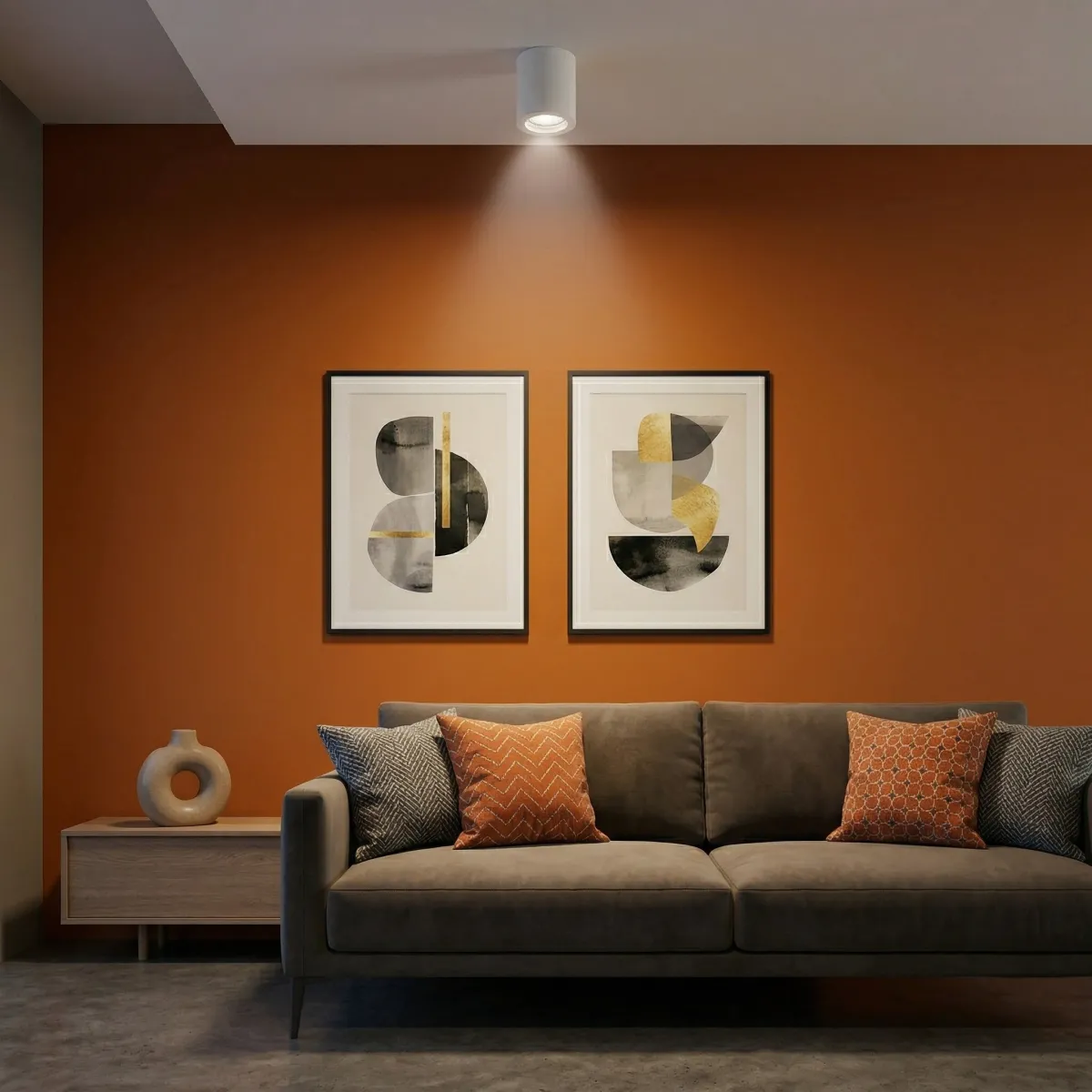 Spot encastré blanc de forme cylindrique simple GU10