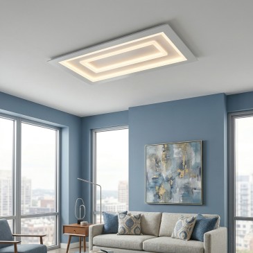 Applique murale LED blanche hypnotique 20W 2640LM CCT 35X5X20CM