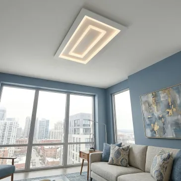 Applique murale LED blanche hypnotique 20W 2640LM CCT 35X5X20CM