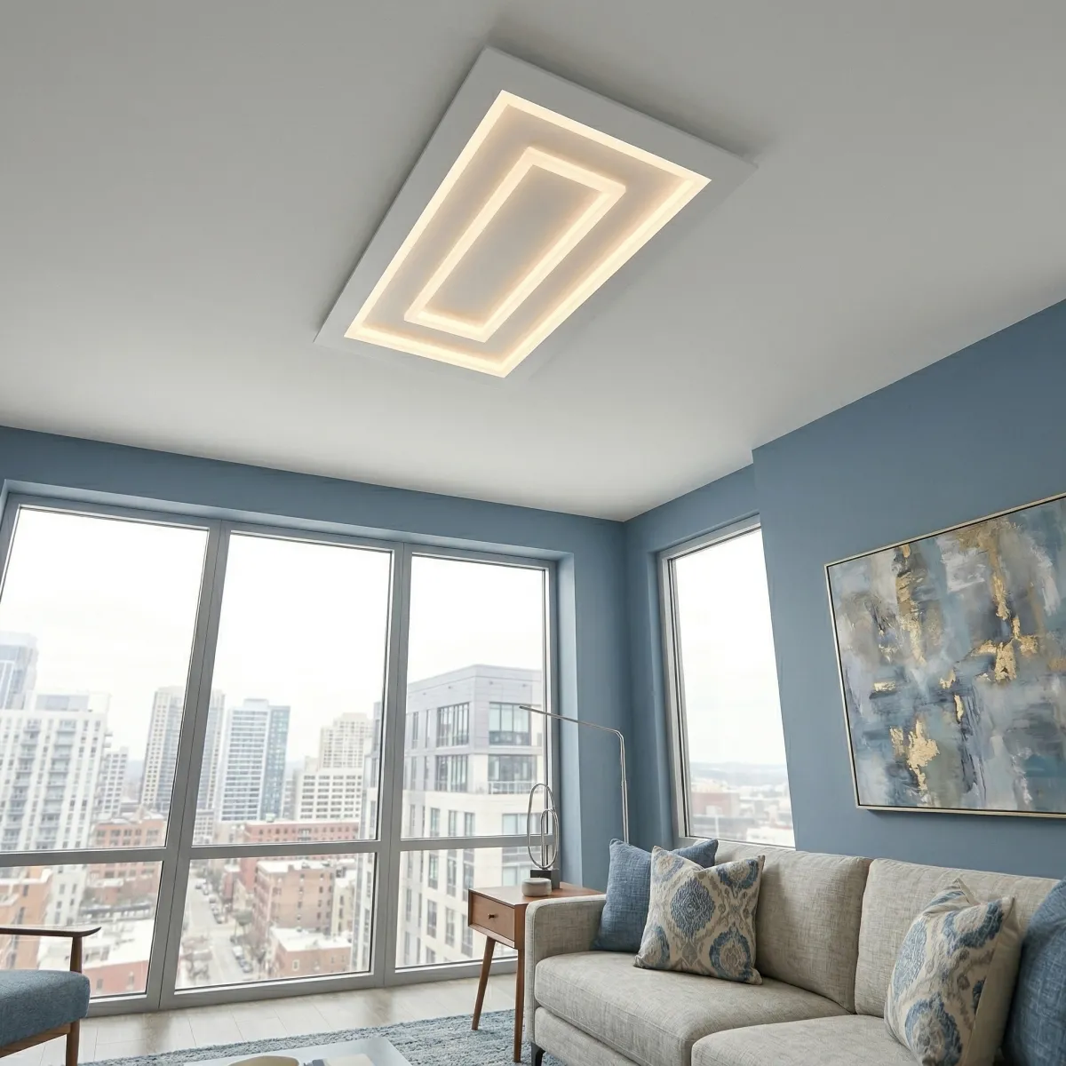 Plafoniera Rettangolare 3CCT Luce Variabile