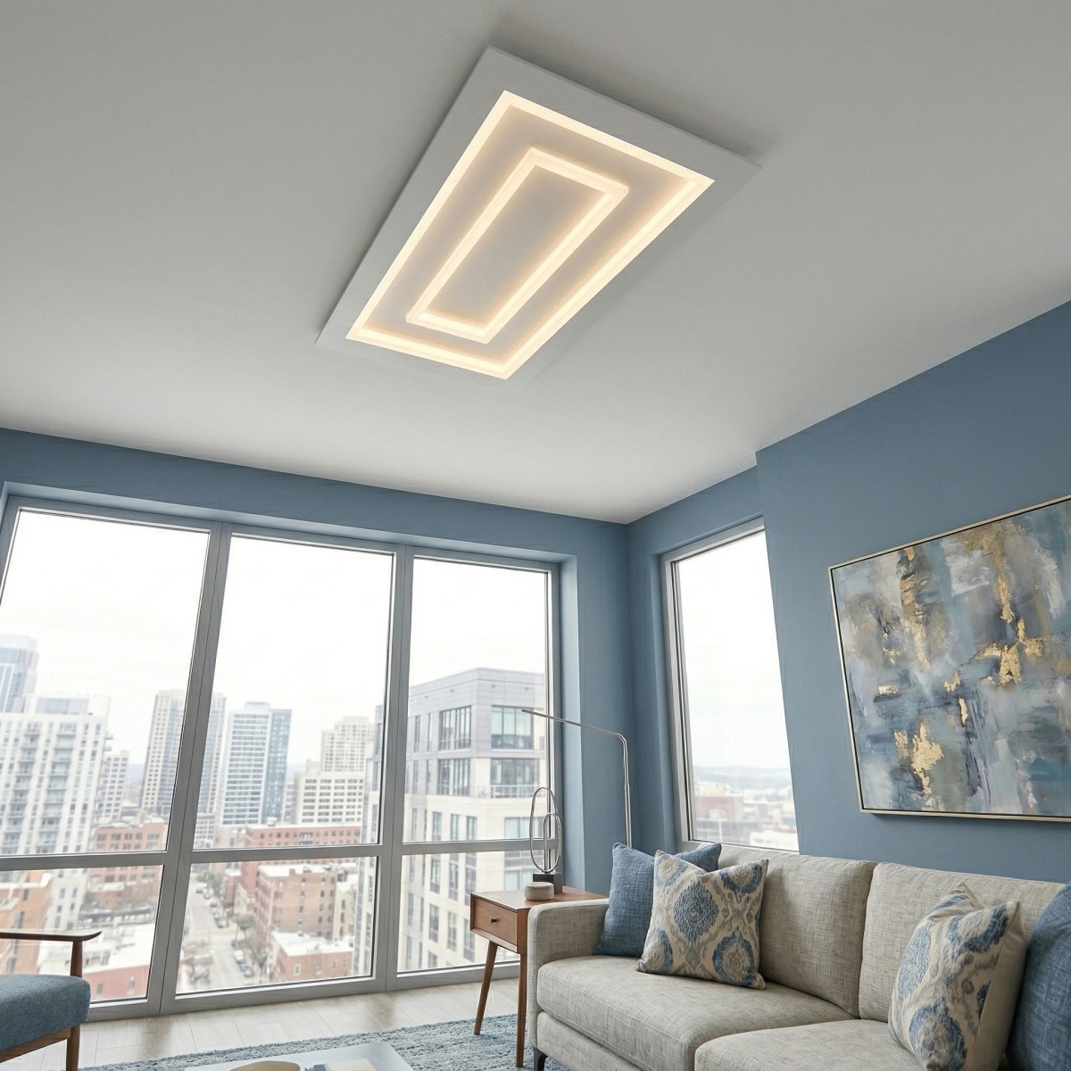 Hypnotische weiße LED-Wandleuchte, 20 W, 2640 lm...
