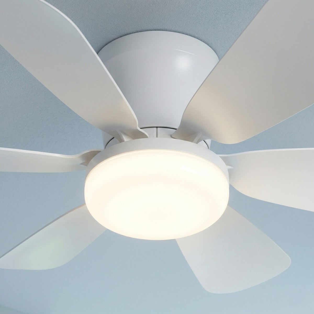 Ventilatore soffitto nero bianco ABS