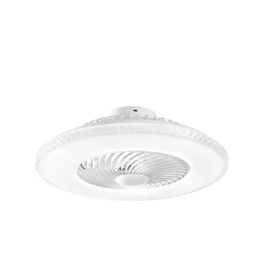 PLAFONIERA LED VENTILATORE BOREA BIANCO 40W 4450LM CCT DIMM. Wi-Fi CON TELECOMANDO INCLUSO 60X22CM