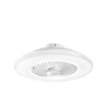 PLAFONIERA LED VENTILATORE BOREA BIANCO 40W 4450LM CCT DIMM. Wi-Fi CON TELECOMANDO INCLUSO 60X22CM