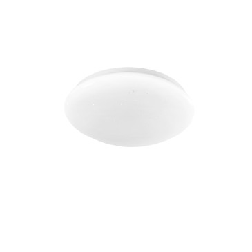 Plafonnier LED blanc rond moderne de 18 W, également adapté aux salles de bains.