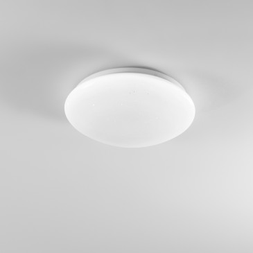 PLAFONIERA LED MOON TONDA BIANCA 18W 2430LM CCT 3000/4000/6500K IP44 30X30X8,6CM