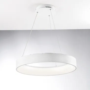 SOSPENSIONE LED NOAH BIANCA 60W 8000LM CCT 60X10X150CM