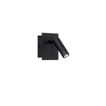 APPLIQUE LED DICKENS ORIENTABILE NERA 220LM 3000K 11X11X9CM