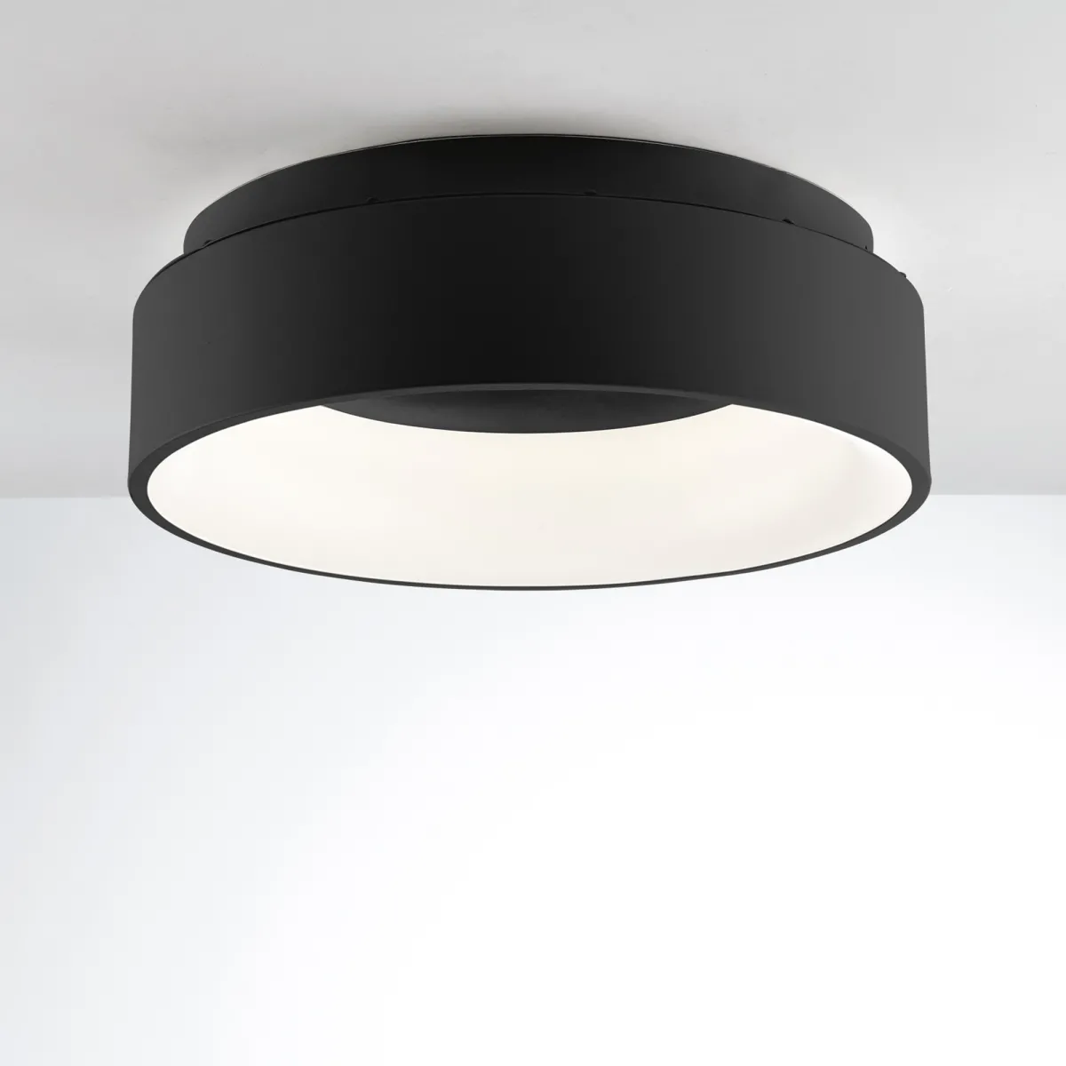 PLAFONIERA LED NOAH NERA 40W 5600LM CCT IP44 45X45X13CM