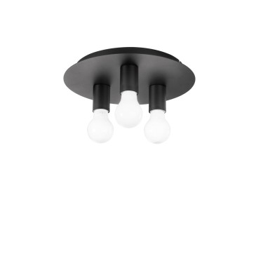 PLAFONIERA STRIKE NERA 3XE27 30X30X86CM