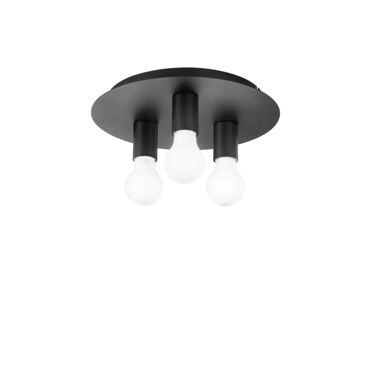 PLAFONIERA STRIKE NERA 3XE27 30X30X86CM