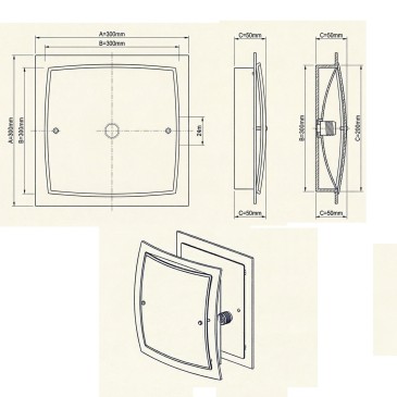 Illuminazione Interni Design Bianco Cromo