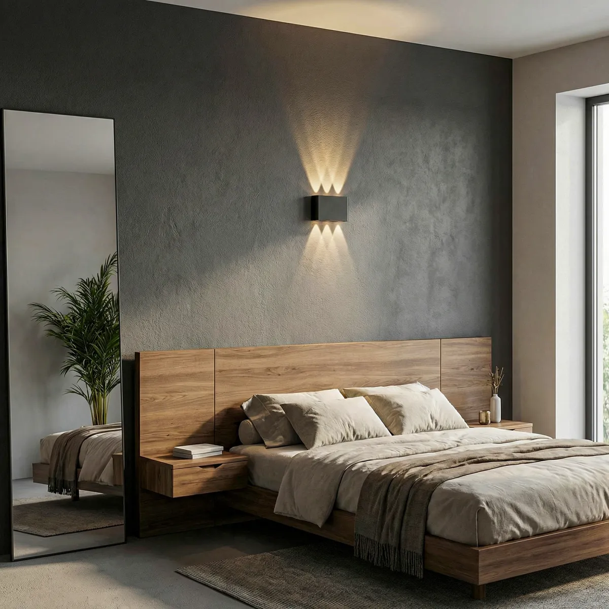 APPLIQUE BIEMISSIONE LED KLEIN NERA 6X1W 600LM CCT IP65 16X4X10CM