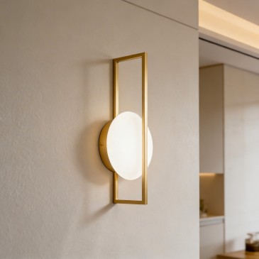 APPLIQUE LED FOBOS ORO 12W 1900LM CCT 10X34,5CM