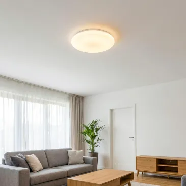 PLAFONIERA LED MOON TONDA BIANCA 24W 3240LM CCT 3000-4000-6500K IP44 40X40X10CM_1