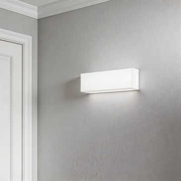 Plafoniera LED moderna multiuso rettangolare bianca