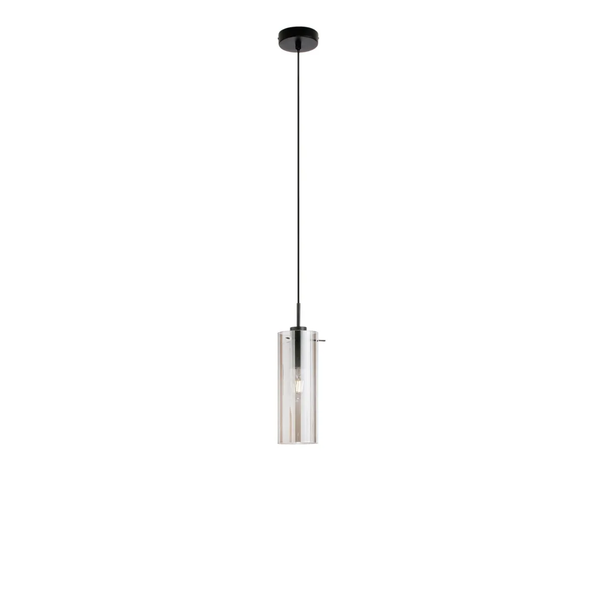 SOSPENSIONE MAGIC NERA/FUME' 1XE27 10X150CM