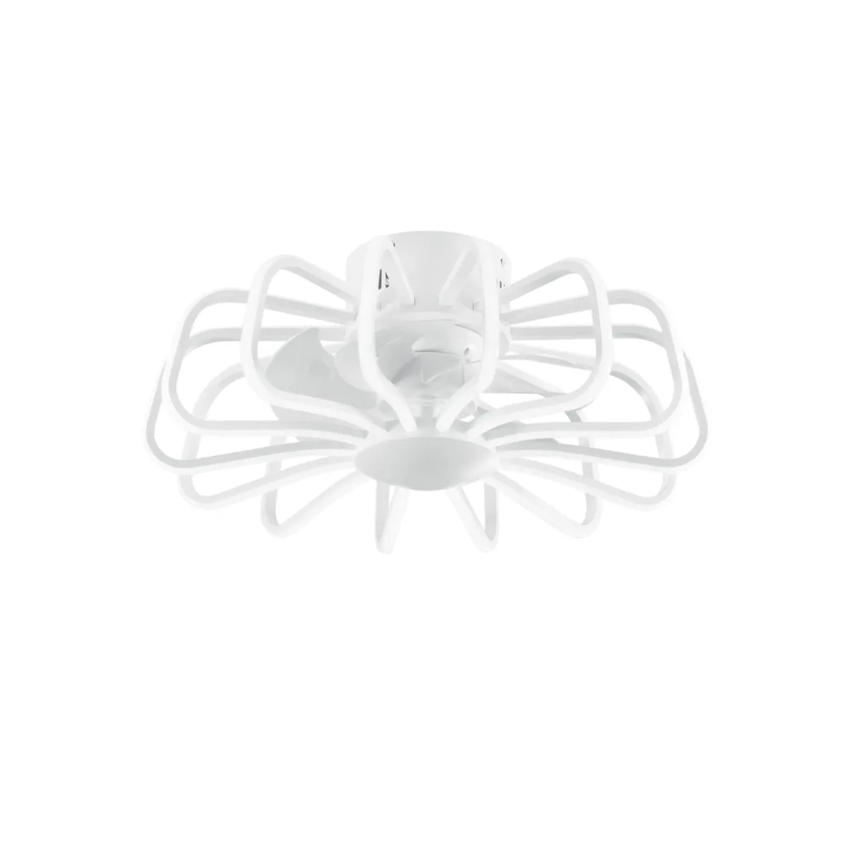 PLAFONIERA LED VENTILATORE GRECALE BIANCO 80W 8470LM CCT...