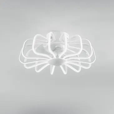 PLAFONIERA LED VENTILATORE GRECALE BIANCO 80W 8470LM CCT DIMM. Wi-Fi 50X20,7CM