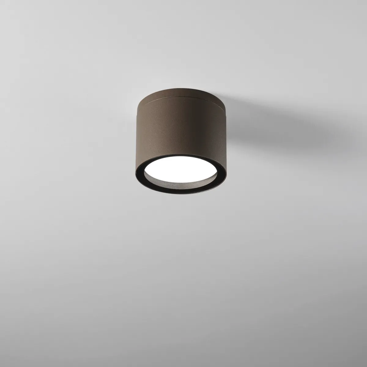 PLAFONIERA TOWER CORTEN TONDA 1XGX53 IP54 9X7,2CM