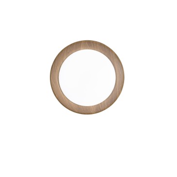 PLAFONIERA LED ARKA NERA/LEGNO 36W 5000LM CCT 3000-4000-6500K 50X50X8,5CM