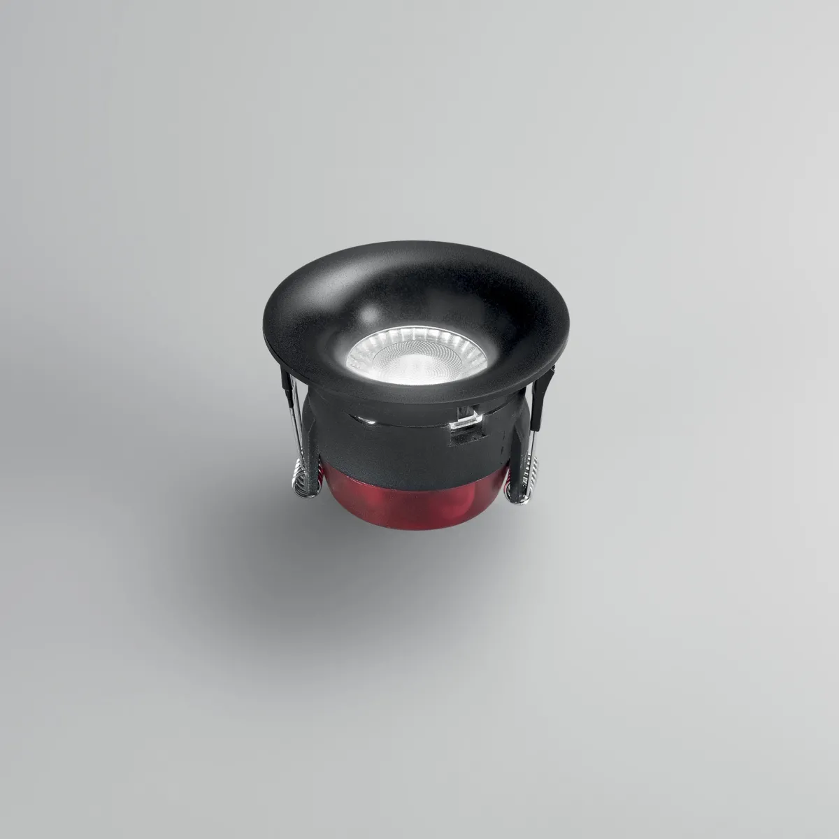 INCASSO LED HYDE NERO 8W 750LM CCT IP44 8,5X5,8CM