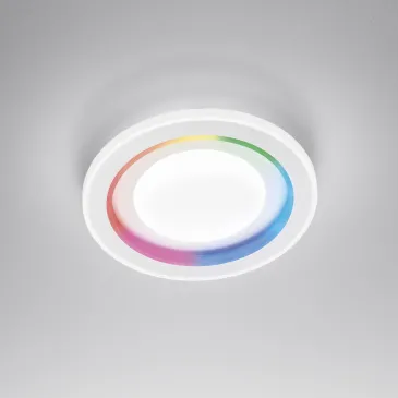 PLAFONIERA LED DYGITAL TONDA BIANCA 40W 4310LM CCT+RGB CON TELECOMANDO 48X6,8CM