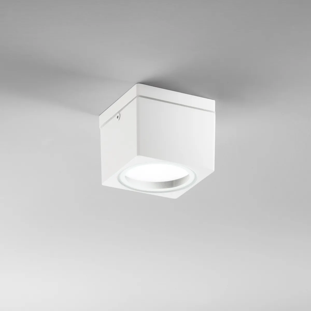 PLAFONIERA TOWER BIANCA QUADRATA 1XGX53 IP54 9X9X7,2CM