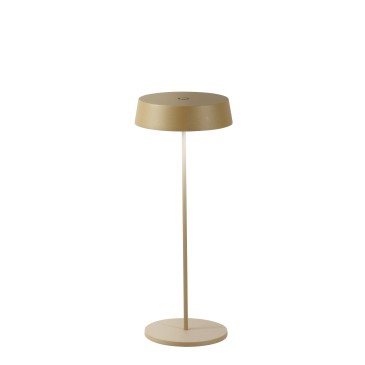 LAMPADA DA TAVOLO RICARICABILE LED COCKTAIL ORO 2,2W 192LM 3000K DIMM. IP54 29,5X12X12CM