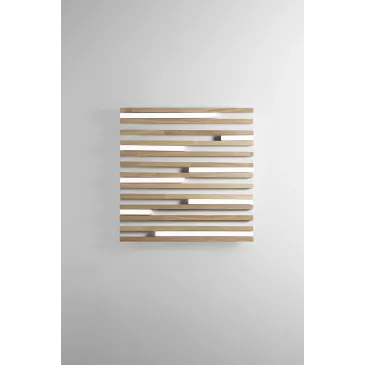 PLAFONIERA LED KUMA BIANCA IN LEGNO 24W CCT 2700/3200/4000K L41X41XH5,2 CM