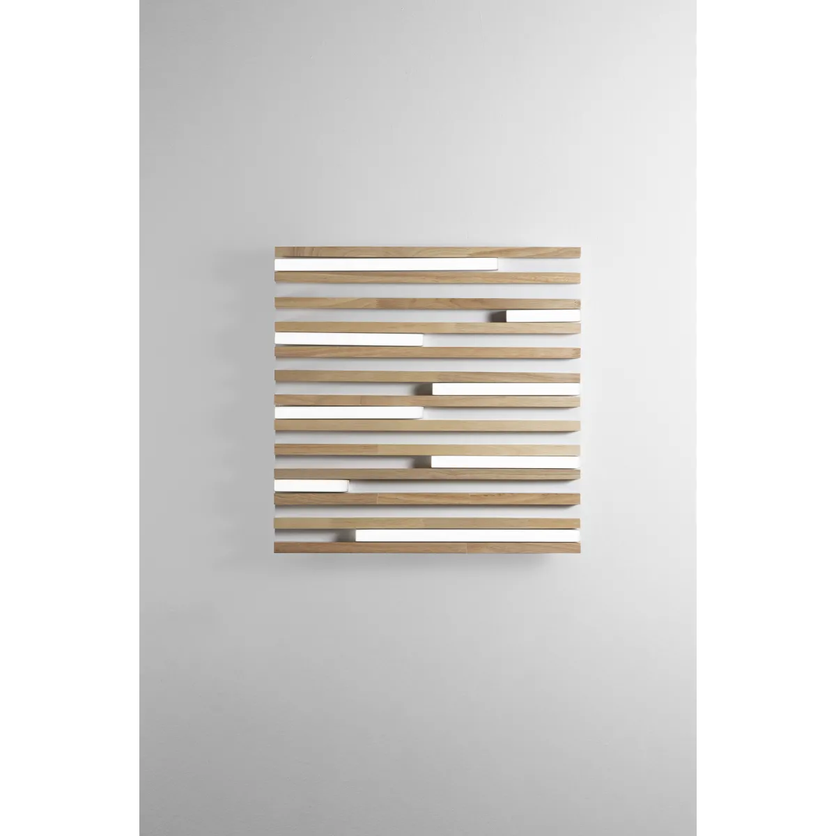 PLAFONIERA LED KUMA BIANCA IN LEGNO 24W CCT...