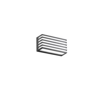APPLIQUE BIEMISSIONE LED DUKROT ANTRACITE 12W 1440LM CCT IP54 CCT 22X8X11CM