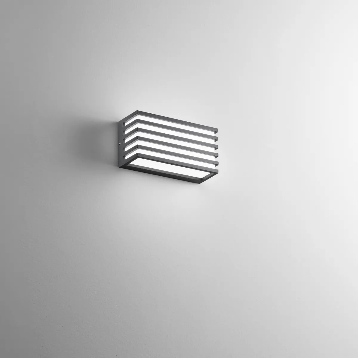 APPLIQUE BIEMISSIONE LED DUKROT ANTRACITE 12W 1440LM CCT IP54 CCT 22X8X11CM