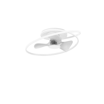 PLAFONIERA LED VENTILATORE STORM BIANCO 60W 7450LM CCT 77X27CM
