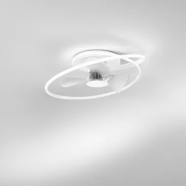 PLAFONIERA LED VENTILATORE STORM BIANCO 60W 7450LM CCT 77X27CM