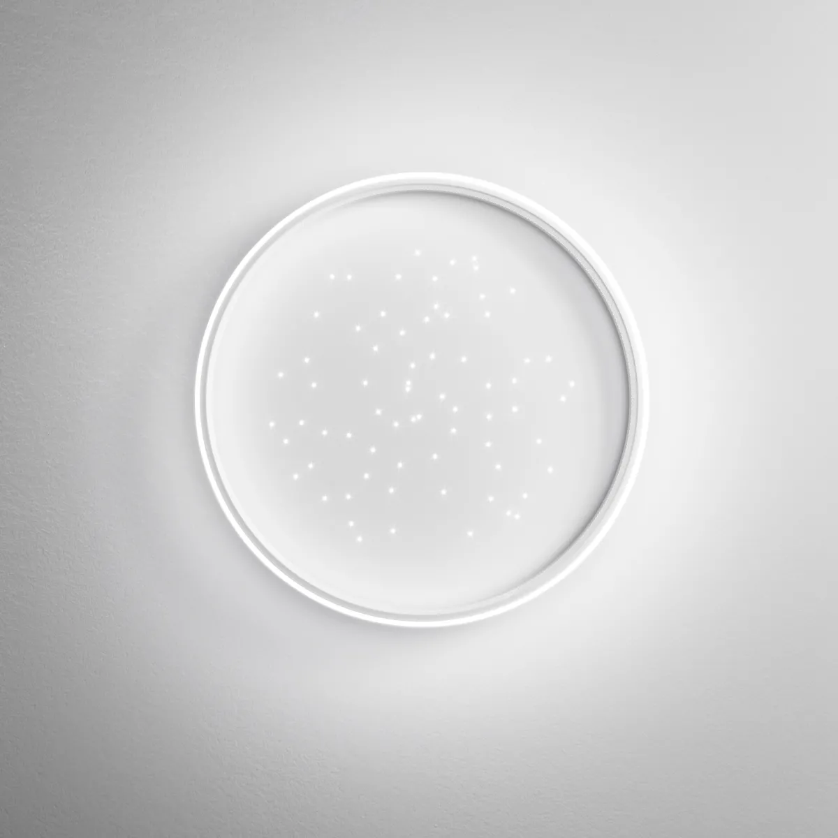 PLAFONIERA LED WISH BIANCA 50W 5500LM CCT+DIMM. CON TELECOMANDO 40X9CM