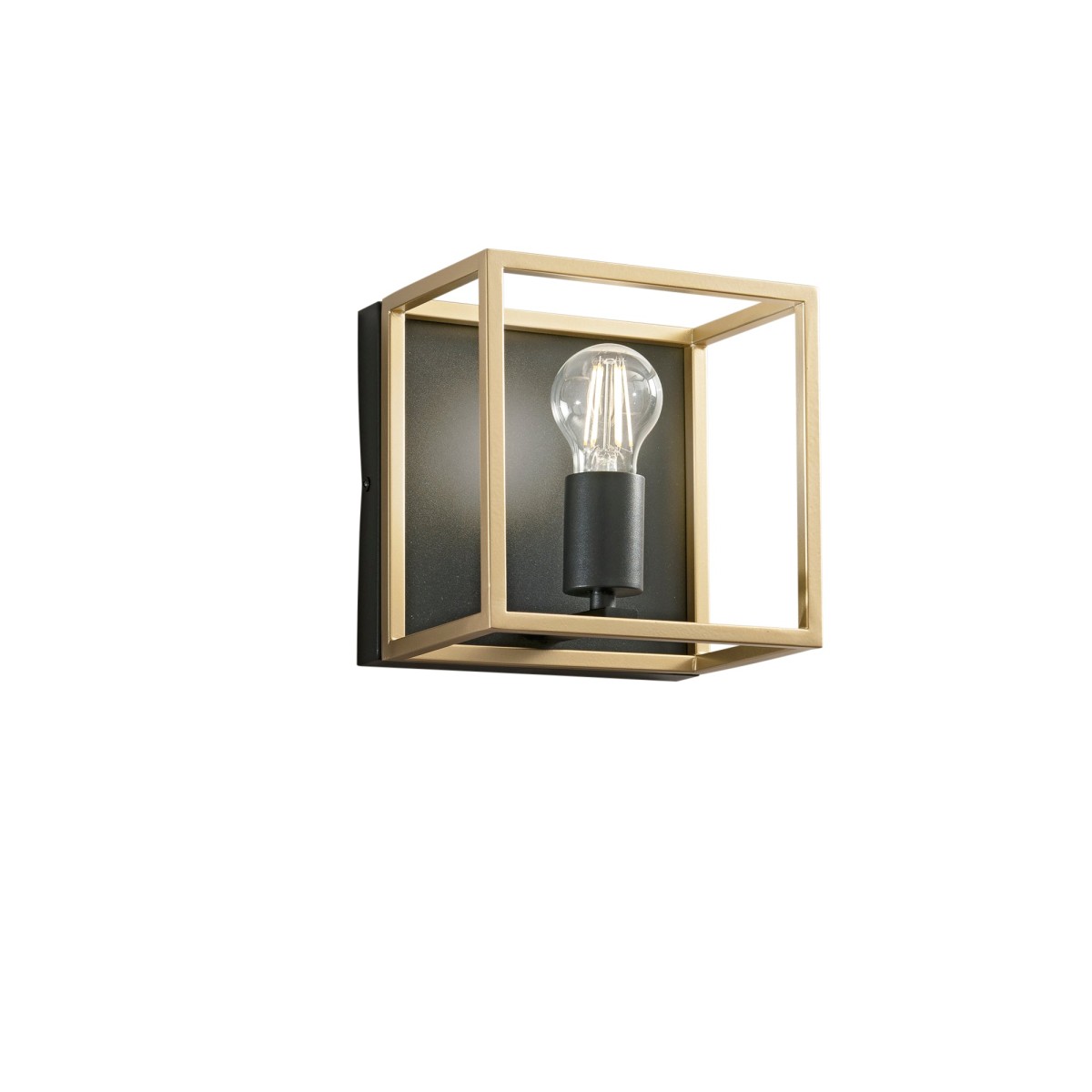 APPLIQUE KIMERA NERA/ORO 1XE27 20X20X22,5CM