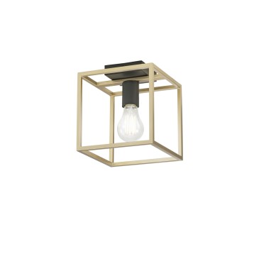 PLAFONIERA KIMERA NERA/ORO 1XE27 20X20X22,5CM