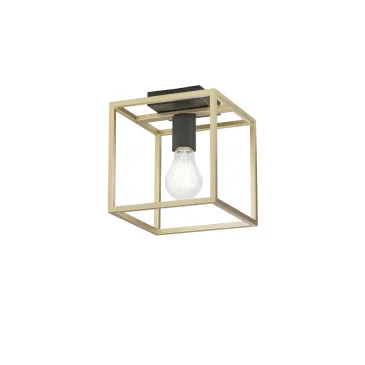 PLAFONIERA KIMERA NERA/ORO 1XE27 20X20X22,5CM