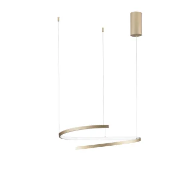 SOSPENSIONE LED MOMA ORO 38W 6090LM CCT 60X12X150CM