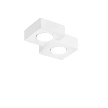 PLAFONIERA ATHEN QUADRATA BIANCA 2XGX53 26X20X6,3CM