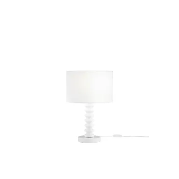 LUME SULTAN BIANCO IN METALLO+VELLUTO 1XE27 15W, LAMP. Dia30XH20CM, STRTTURA 30X30X45.5CM