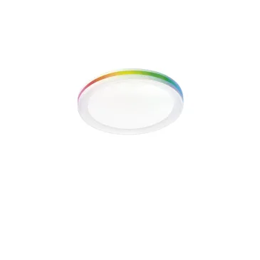 PLAFONIERA LED MAKEUP TONDA BIANCA 35W/4050LM CCT+RGB 40X40X7CM