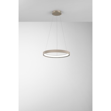 SOSPENSIONE LED NIKE ORO IN METALLO 40W 5840LM DIP-CCT 2700/3200/4000K D49,5XH5CM