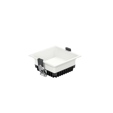 Spot encastré carré à DEL, 3 tons de lumière en 1 (CCT), 12 W, finition blanche moderne