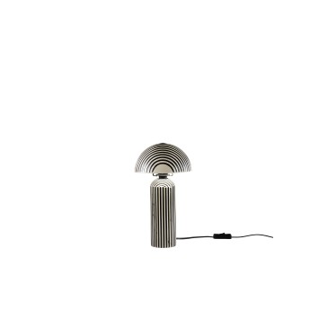 Lampada da tavolo nera in ceramica Attacco E14 Design contemporaneo per interni e ufficio