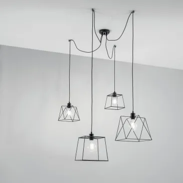 Lampadario Sospensione nero...